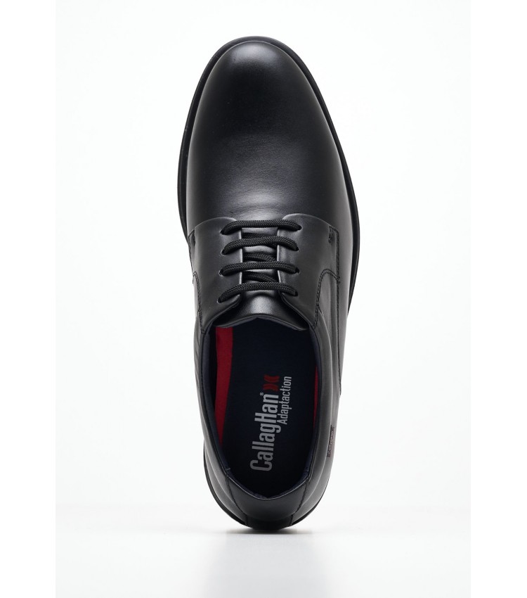 Men Shoes 52804 Black Leather Callaghan