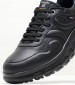 Men Casual Shoes 55340 Black Leather Callaghan