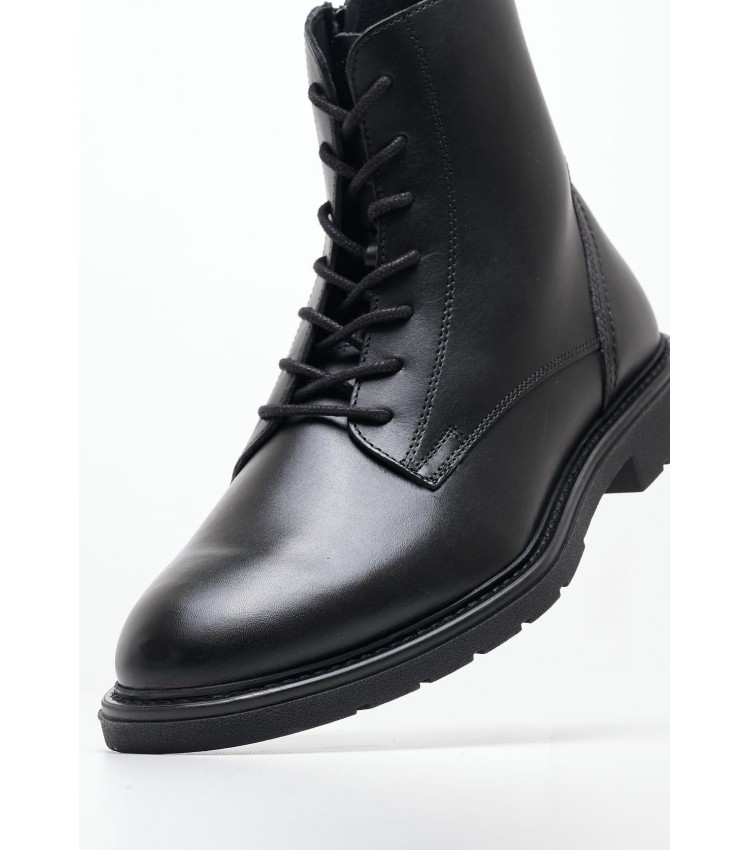 Men Boots 15104 Black Leather Marco Tozzi