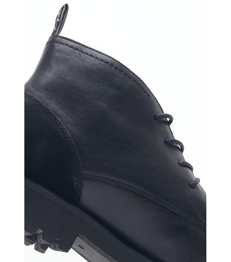 Men Boots 15203 Black Leather Marco Tozzi