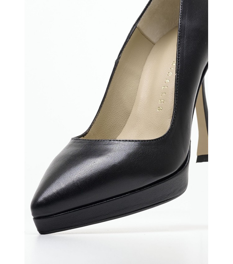 Women Pumps & Peeptoes High 28725 Black Leather Pedro Miralles