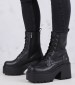 Women Boots Totally Black Leather Windsor Smith