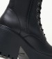 Women Boots Totally Black Leather Windsor Smith