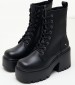 Women Boots Totally Black Leather Windsor Smith