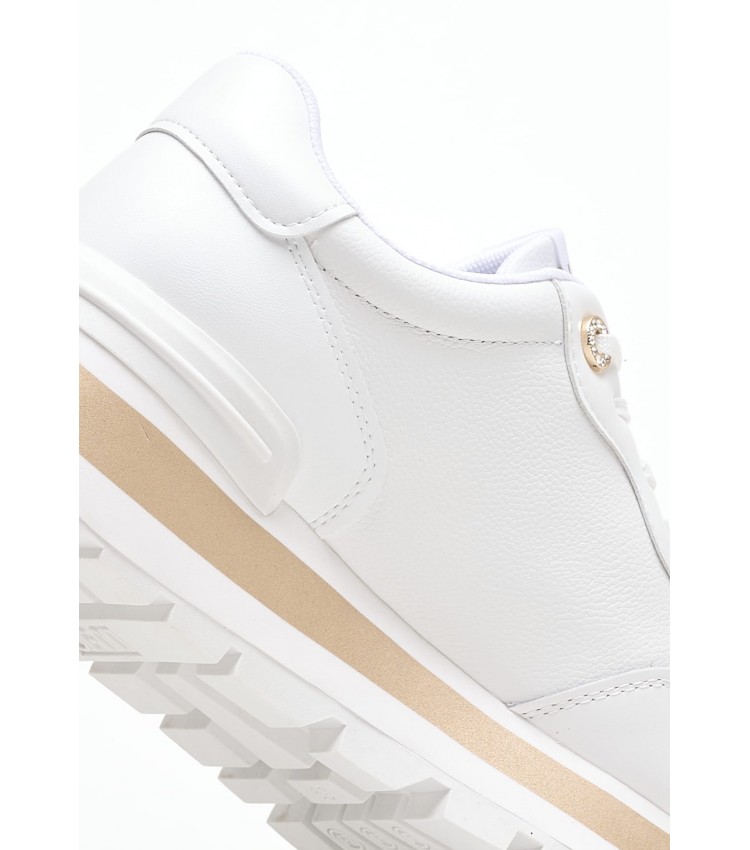 Women Casual Shoes Amazing20 White Leather Liu Jo