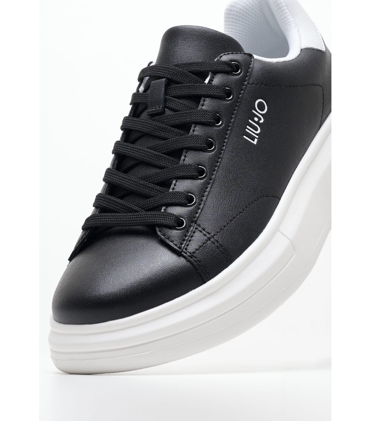 Men Casual Shoes Big.01 Black Leather Liu Jo