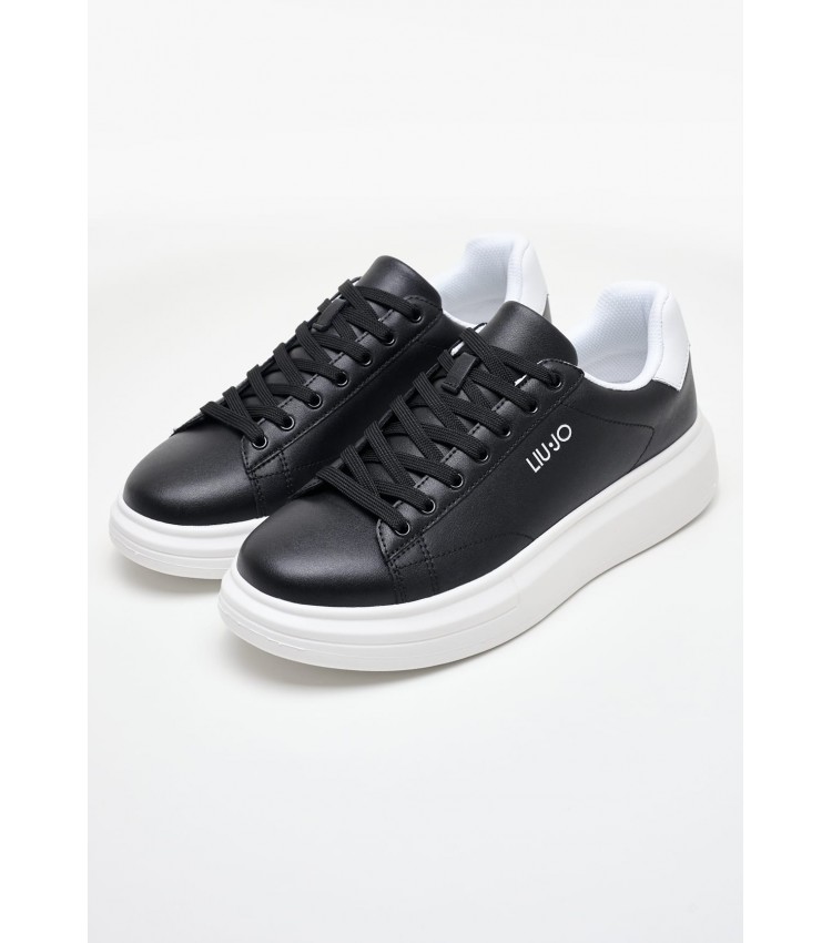 Men Casual Shoes Big.01 Black Leather Liu Jo