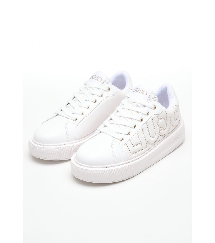 Women Casual Shoes Kylie29 White ECOleather Liu Jo