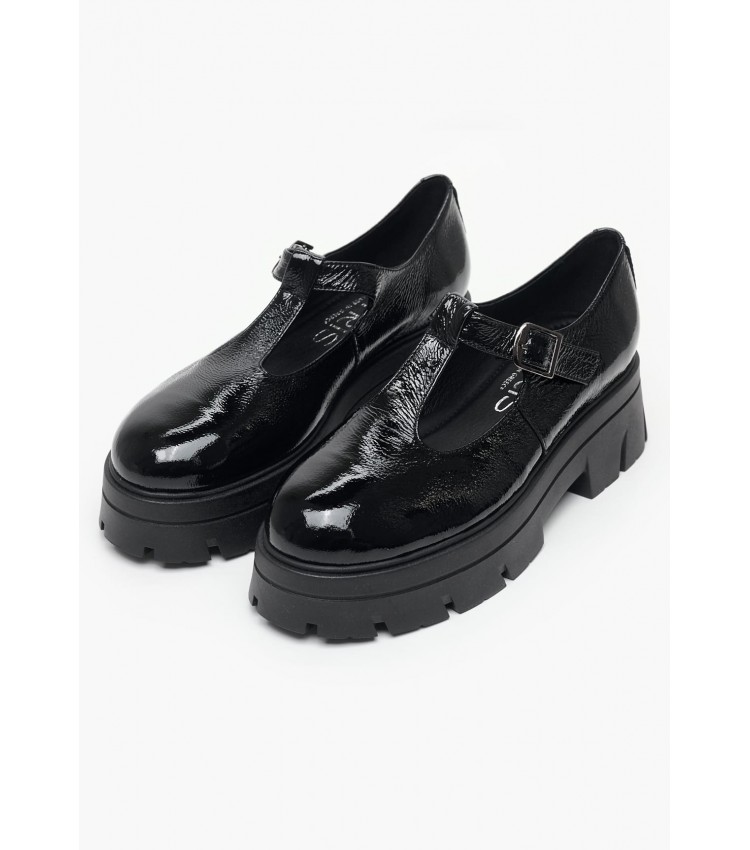 Women Moccasins 3000.3 Black Patent Leather MAKIS KOTRIS