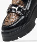 Women Moccasins 3000.4Leo Black Patent Leather MAKIS KOTRIS