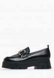 Women Moccasins 3000.4 Black Leather MAKIS KOTRIS