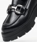 Women Moccasins 3000.4 Black Leather MAKIS KOTRIS