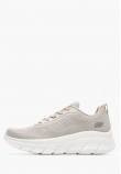 Γυναικεία Παπούτσια Casual 117385 Μπεζ Ύφασμα Skechers