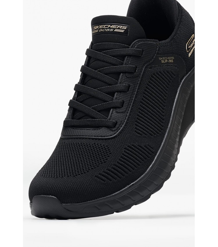 Γυναικεία Παπούτσια Casual 117497 Μαύρο Ύφασμα Skechers