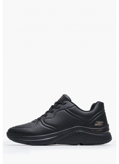 Γυναικεία Παπούτσια Casual 117560 Μαύρο ECOleather Skechers