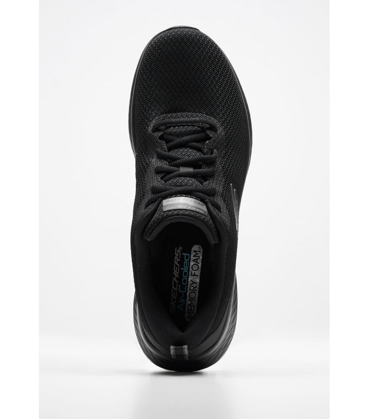 Γυναικεία Παπούτσια Casual 150044 Μαύρο Ύφασμα Skechers