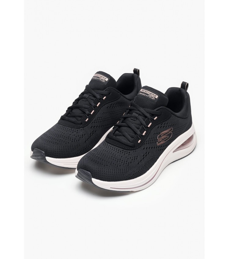 Γυναικεία Παπούτσια Casual 150074 Μαύρο Ύφασμα Skechers