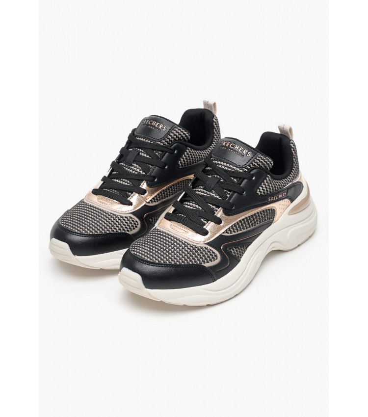 Γυναικεία Παπούτσια Casual 177566 Μαύρο ECOleather Skechers