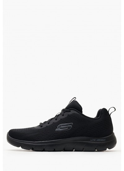 Men Casual Shoes 232395 Black Fabric Skechers