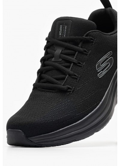 Ανδρικά Παπούτσια Casual 232626 Μαύρο Ύφασμα Skechers