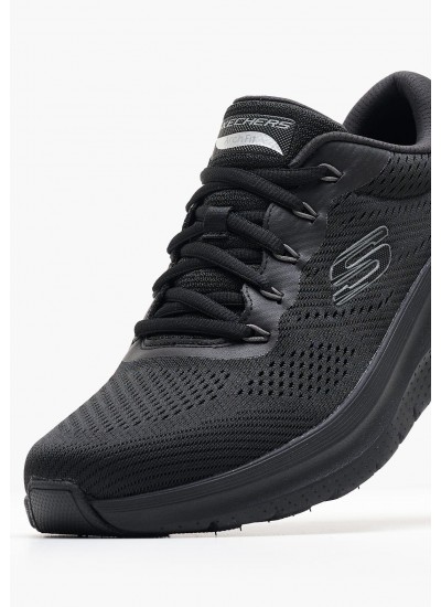 Ανδρικά Παπούτσια Casual 232700 Μαύρο Ύφασμα Skechers