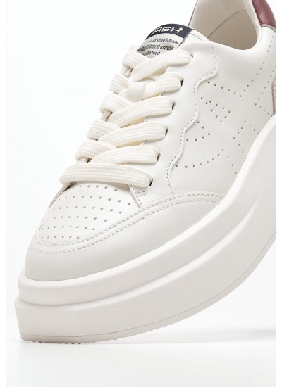 Women Casual Shoes Impuls.Bis.2 White Leather Ash