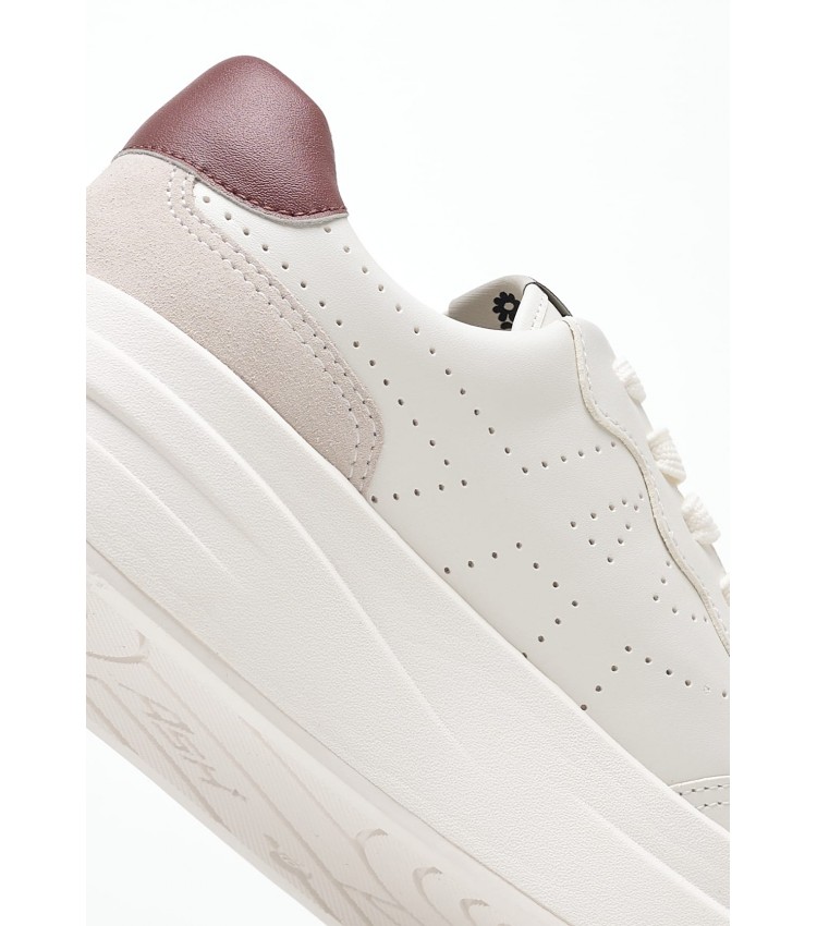 Women Casual Shoes Impuls.Bis.2 White Leather Ash