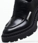 Women Moccasins Norton Black Leather Ash