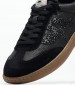 Women Casual Shoes Sunset Black Leather Ash