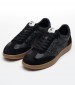 Women Casual Shoes Sunset Black Leather Ash