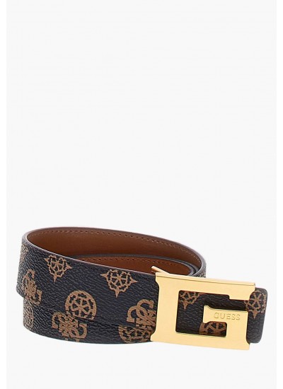 Women Belts 9154 Brown ECOleather Guess