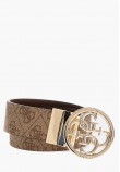 Women Belts 9166 Beige ECOleather Guess