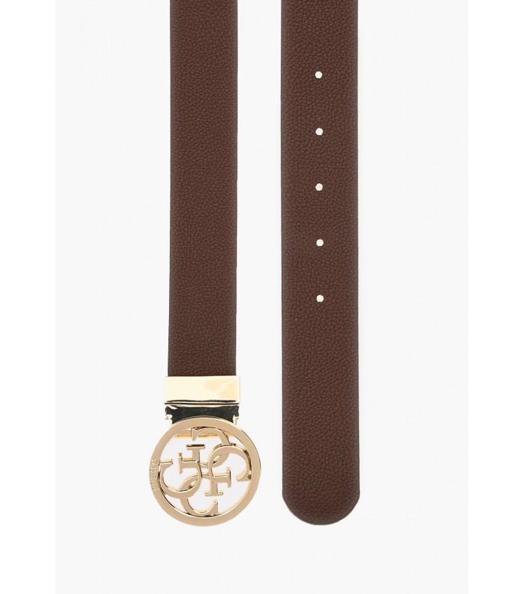 Women Belts 9166 Beige ECOleather Guess