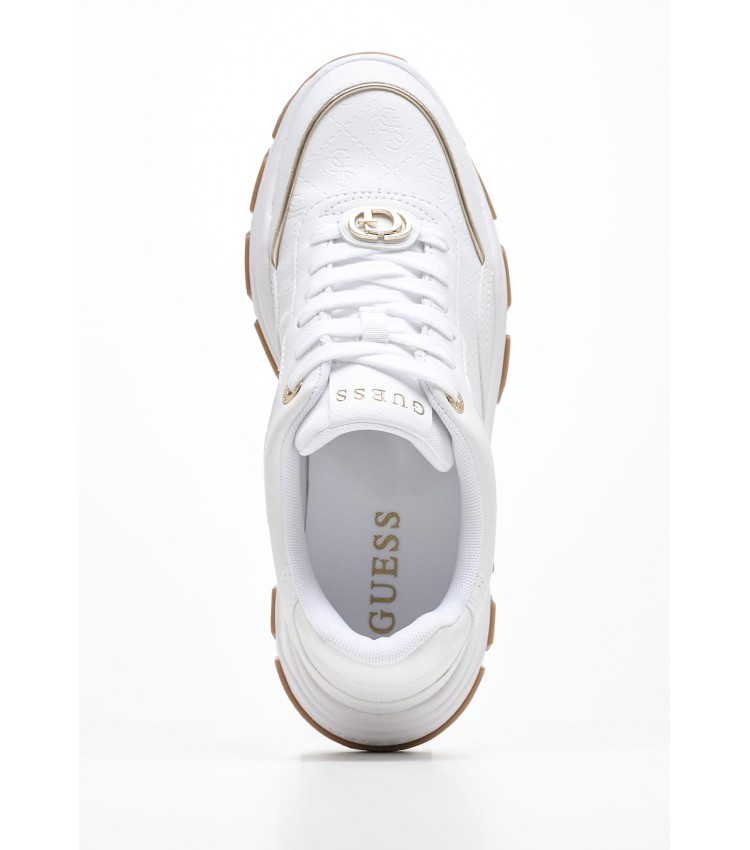 Women Casual Shoes Berett White ECOleather Guess