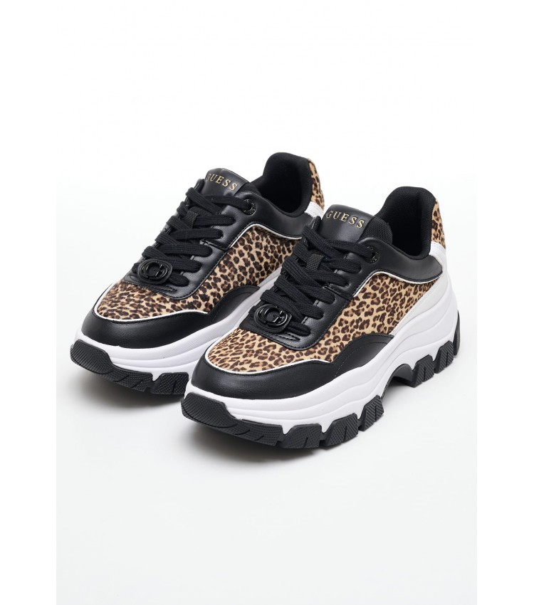 Γυναικεία Παπούτσια Casual Berrett.Leo Leopard Pony Guess