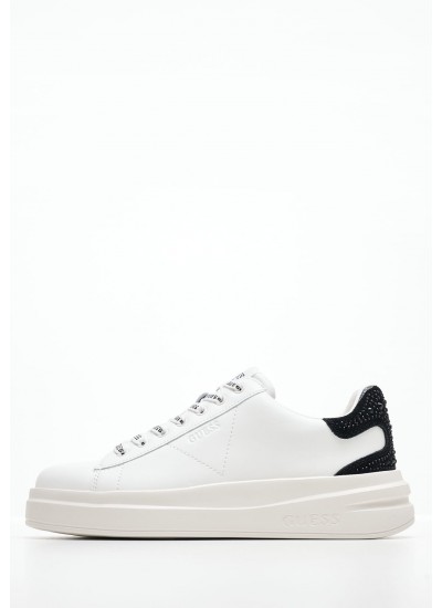 Women Casual Shoes Elbina.Wb White Leather Guess