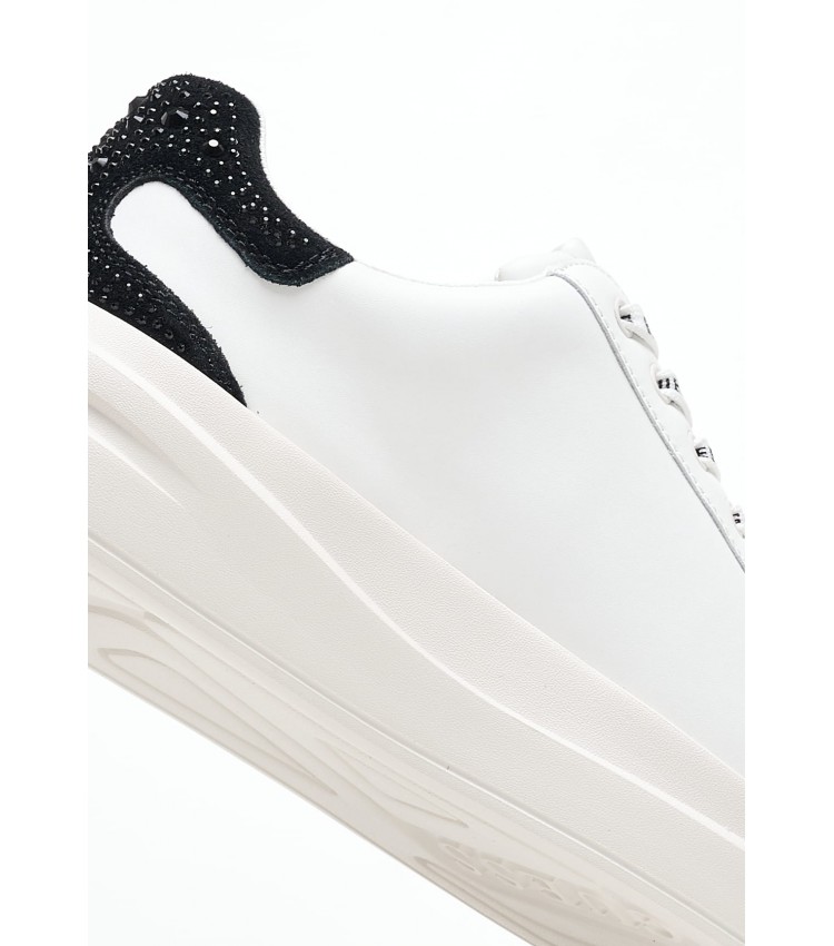 Women Casual Shoes Elbina.Wb White Leather Guess