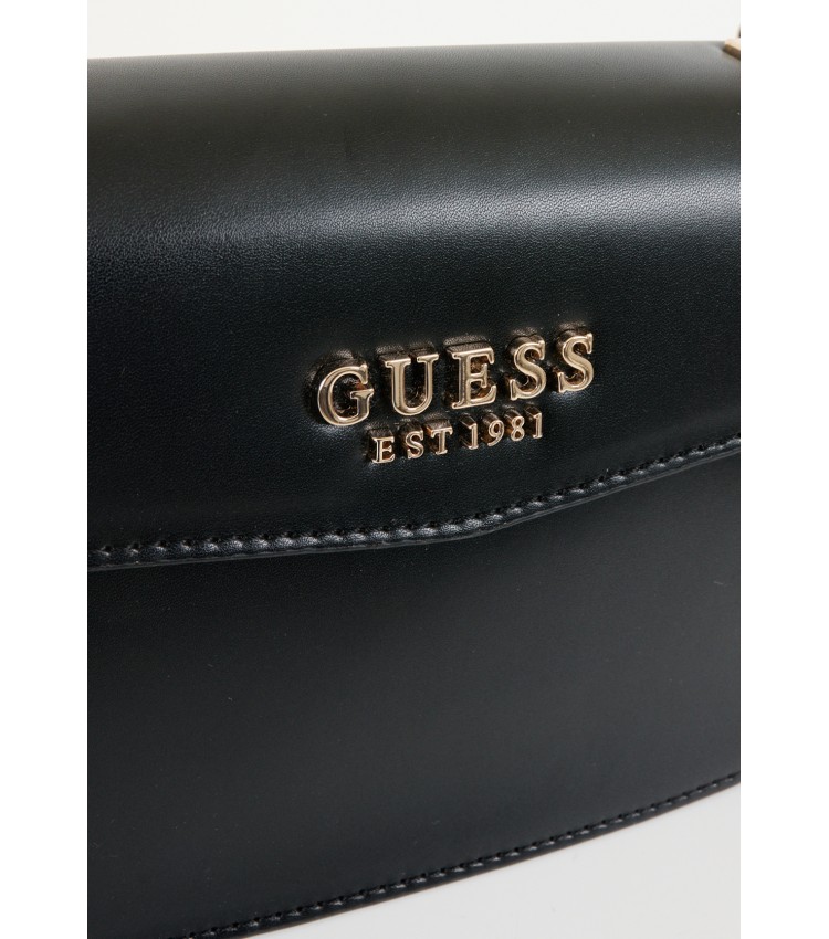 Γυναικείες Τσάντες Evelune.Flap Μαύρο ECOleather Guess