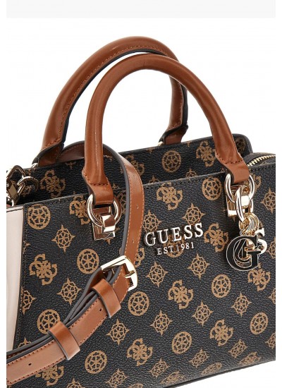 Γυναικείες Τσάντες Evelune.Girl Καφέ ECOleather Guess