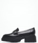 Women Moccasins Finda Black Leather Guess