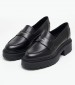 Women Moccasins Finda Black Leather Guess