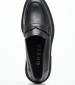 Women Moccasins Finda Black Leather Guess