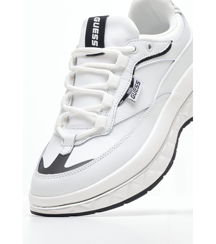 Women Casual Shoes Kyrki.2 White Leather Guess