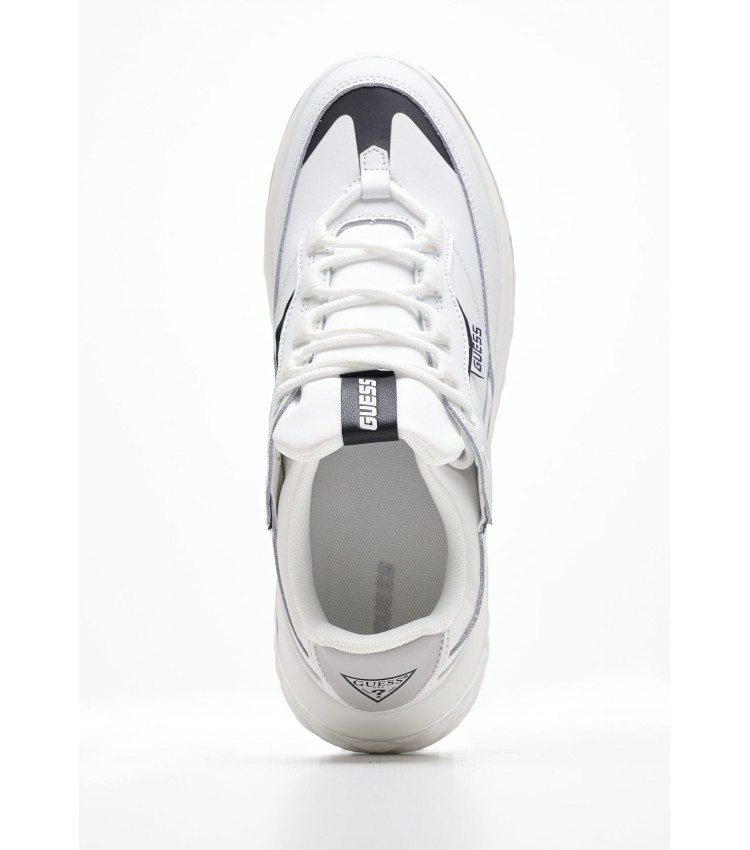 Women Casual Shoes Kyrki.2 White Leather Guess