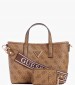 Γυναικείες Τσάντες Latona.Tote Μπεζ ECOleather Guess