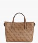 Γυναικείες Τσάντες Latona.Tote Μπεζ ECOleather Guess