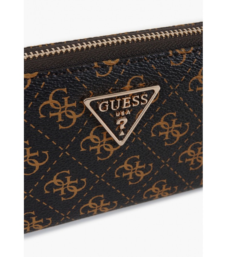 Γυναικεία Πορτοφόλια Laurel.Blrg Καφέ ECOleather Guess