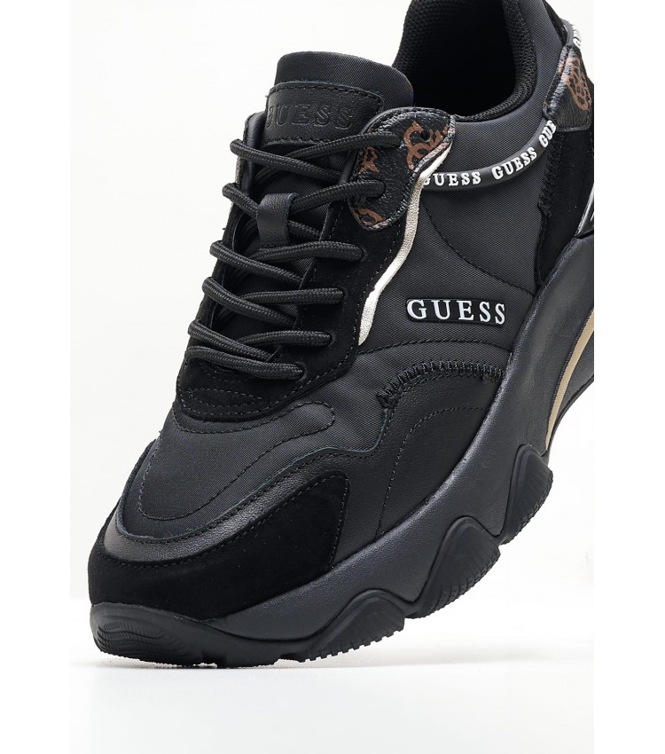 Γυναικεία Παπούτσια Casual Micola.S Μαύρο Ύφασμα Guess