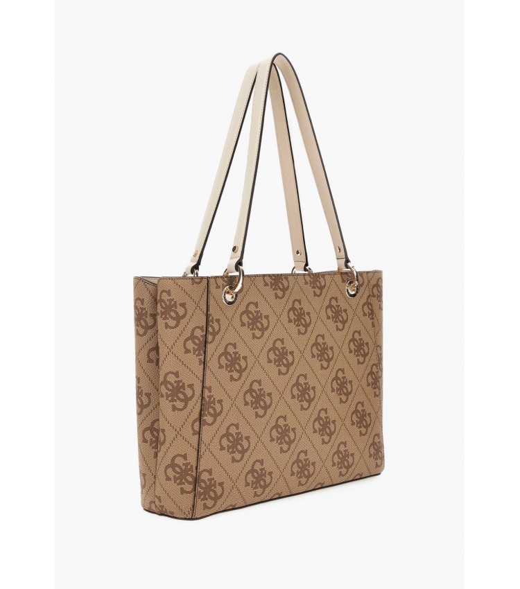 Γυναικείες Τσάντες Nolana.Tote Μπεζ ECOleather Guess