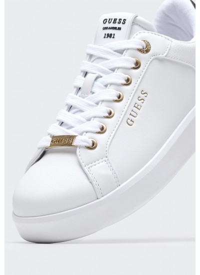 Women Casual Shoes Roki2 White ECOleather Guess